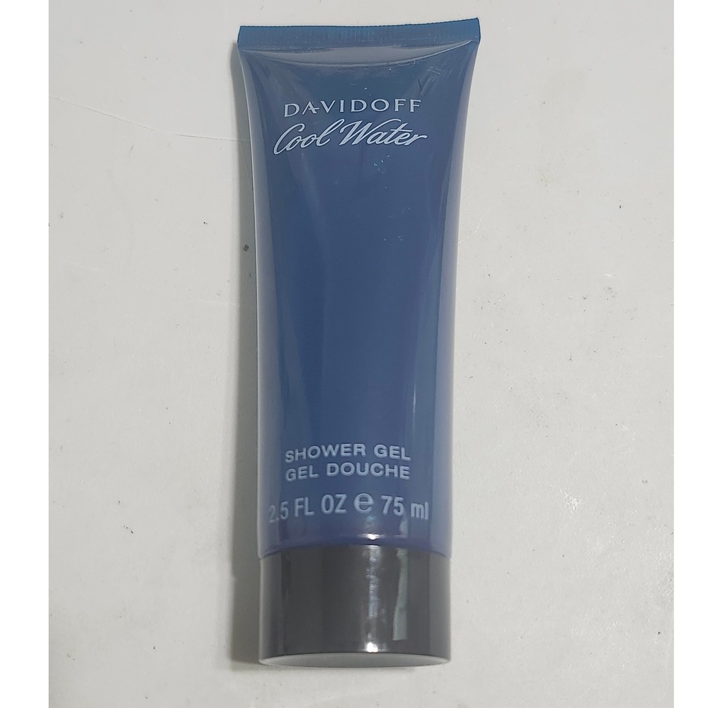 Davidoff Cool Water Mens Shower Gel 75ml 2.5oz Travel Size Scented Body Wash New